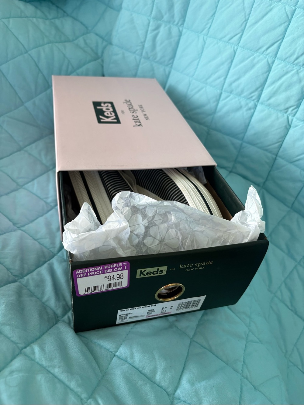 ♠️ Cute Black and White Sneakers by Keds X Kate Spade - Picture 2 of 8